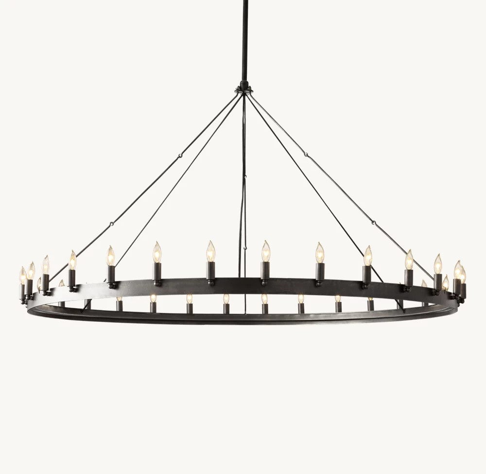 Camena Vintage Candelabra Round Chandelier