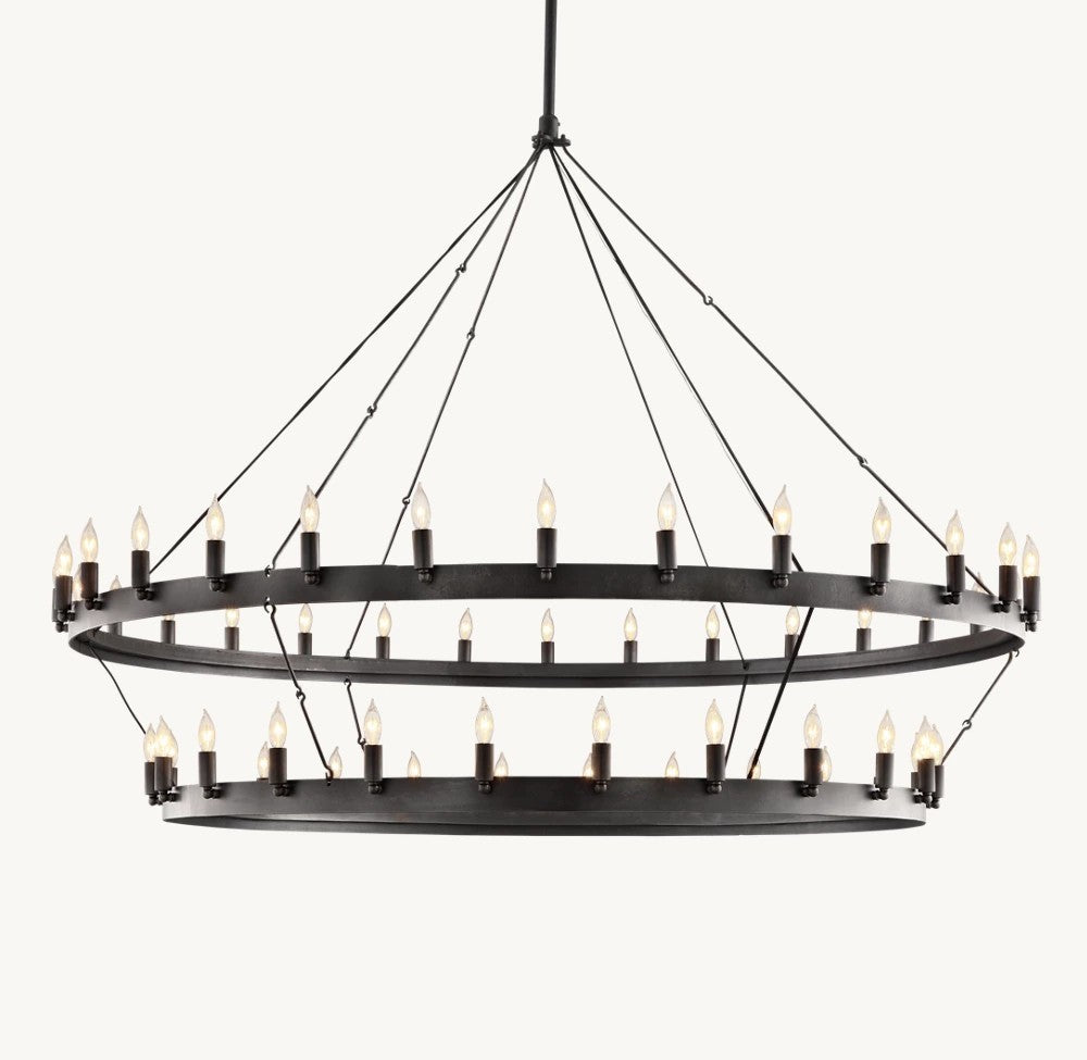 Camena Vintage Candelabra Two-Tier Chandelier