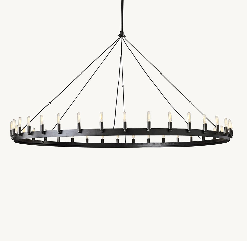 Camena Vintage Filament Round Chandelier