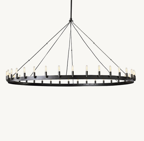 Camena Vintage Filament Round Chandelier