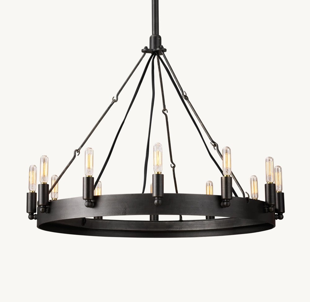 Camena Vintage Filament Round Chandelier