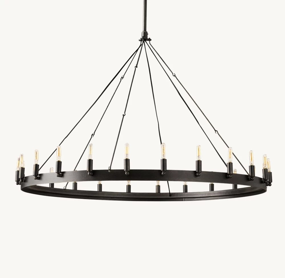 Camena Vintage Filament Round Chandelier