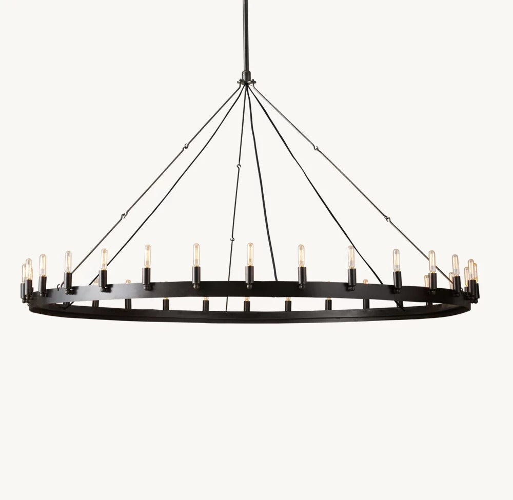 Camena Vintage Filament Round Chandelier