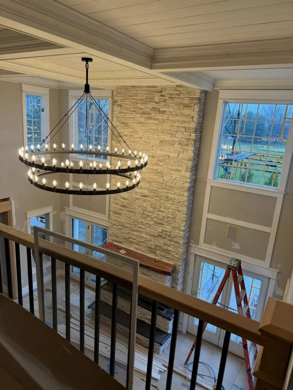 Camena Vintage Filament Two-Tier Chandelier