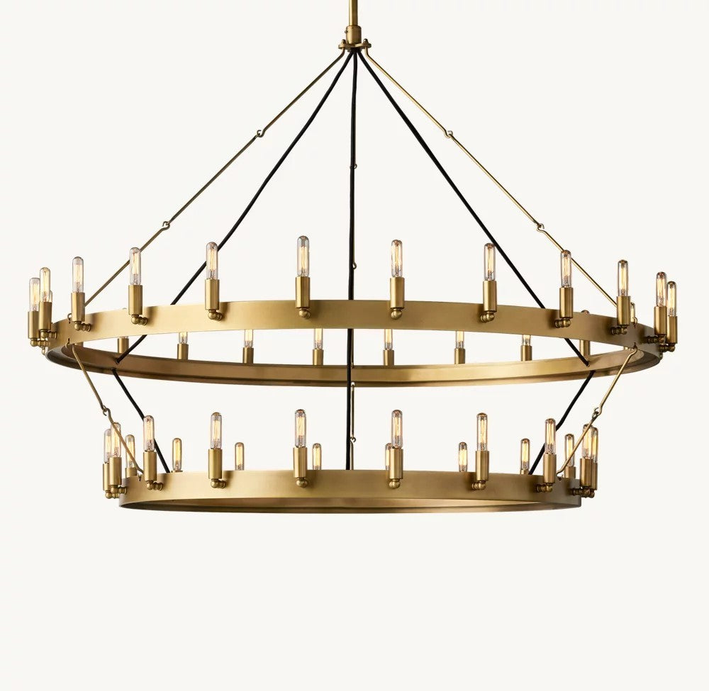 Camena Vintage Filament Two-Tier Chandelier