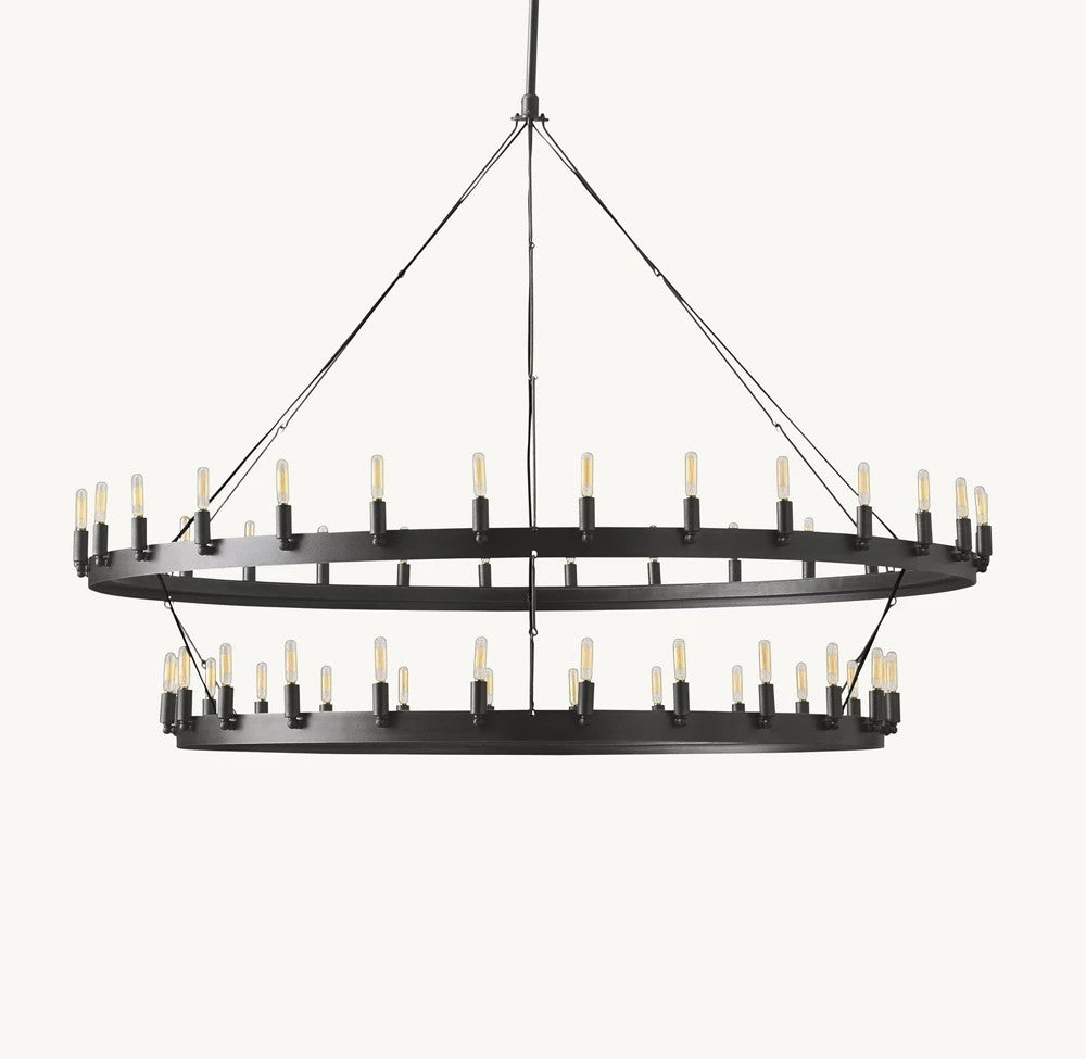 Camena Vintage Filament Two-Tier Chandelier