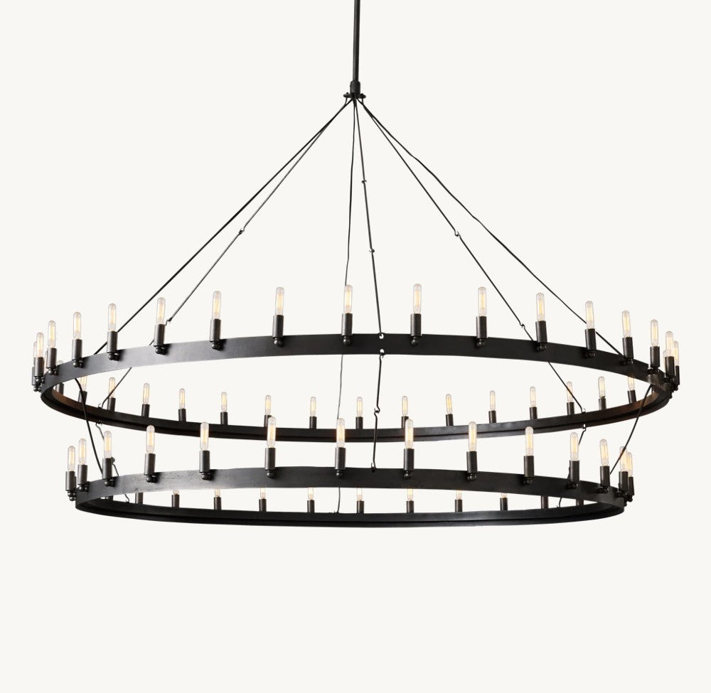 Camena Vintage Filament Two-Tier Chandelier