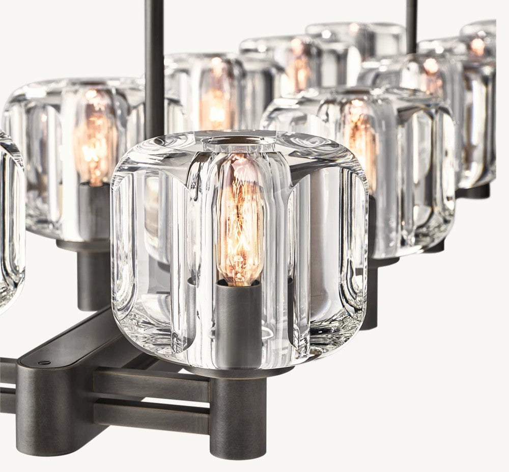 Delmare Double Linear Chandelier 54“