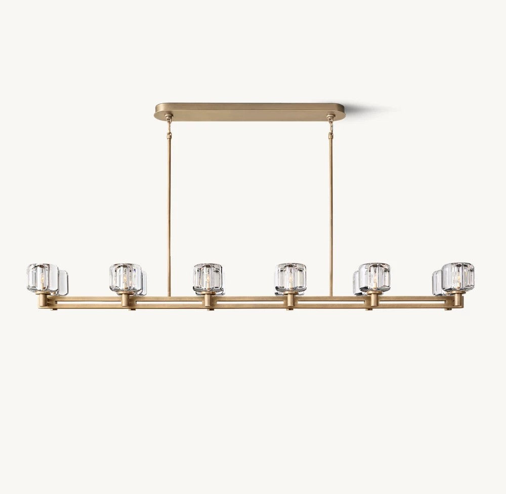 Delmare Double Linear Chandelier 72“