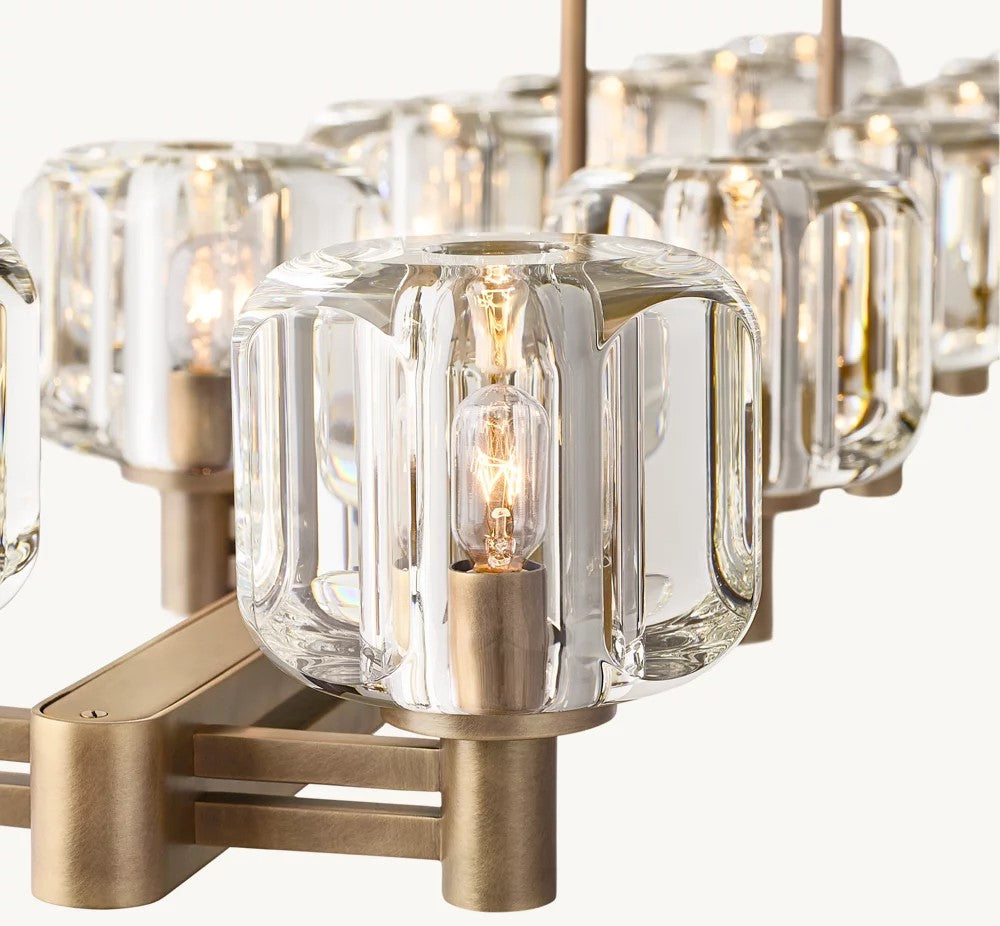 Delmare Double Linear Chandelier 72“