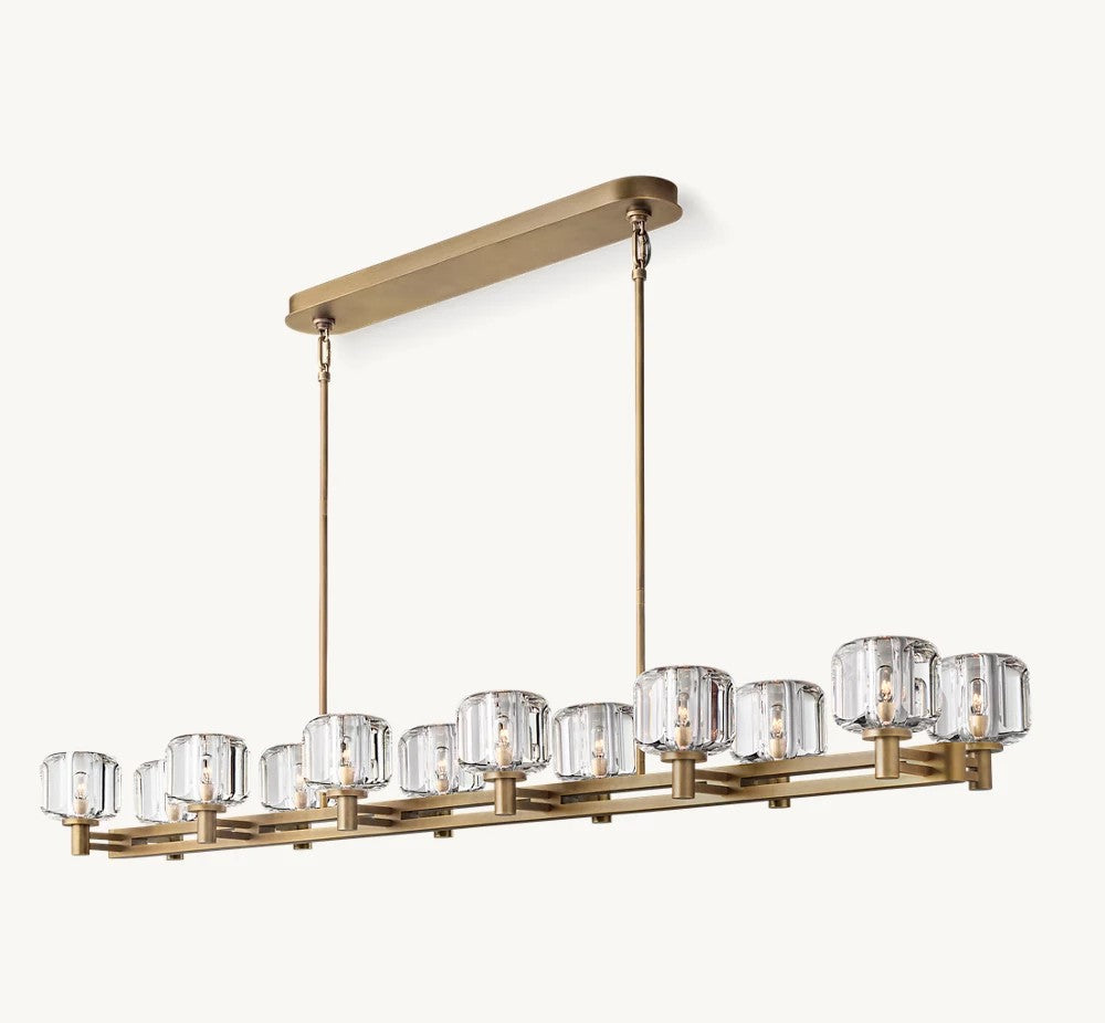 Delmare Double Linear Chandelier 72“