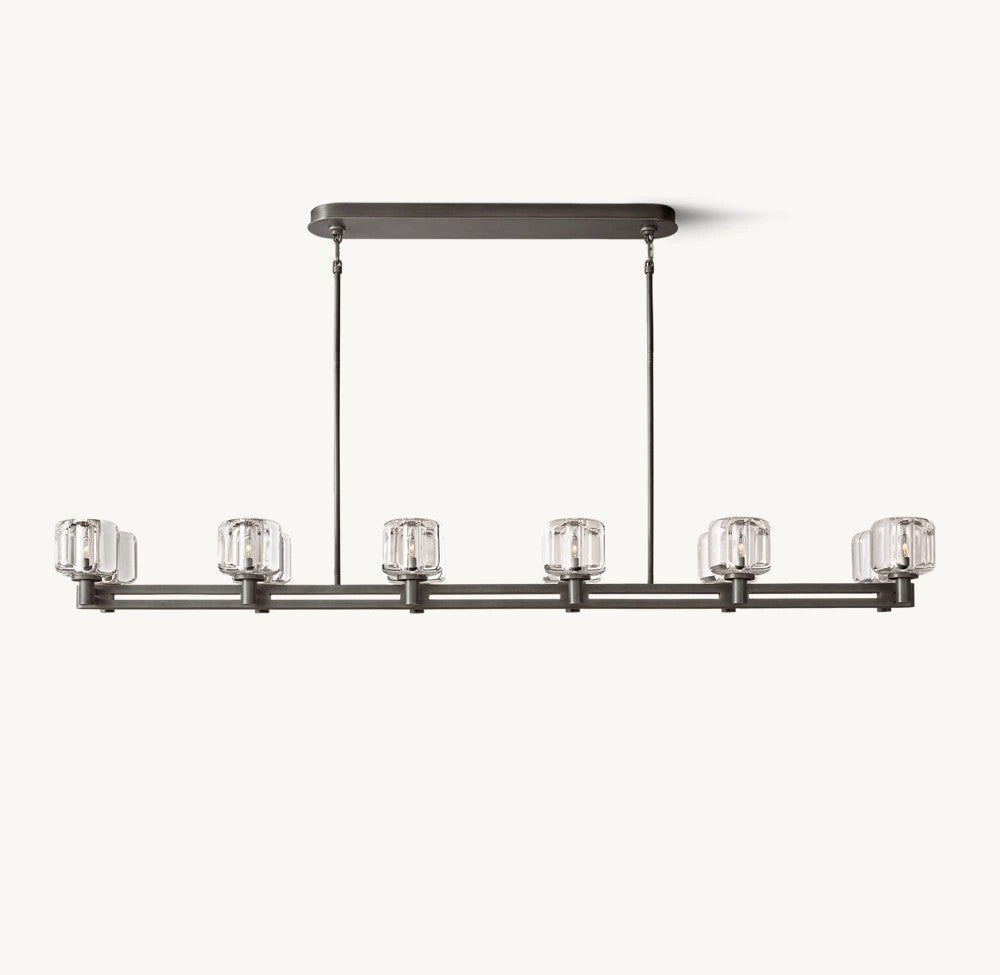 Delmare Double Linear Chandelier 72“