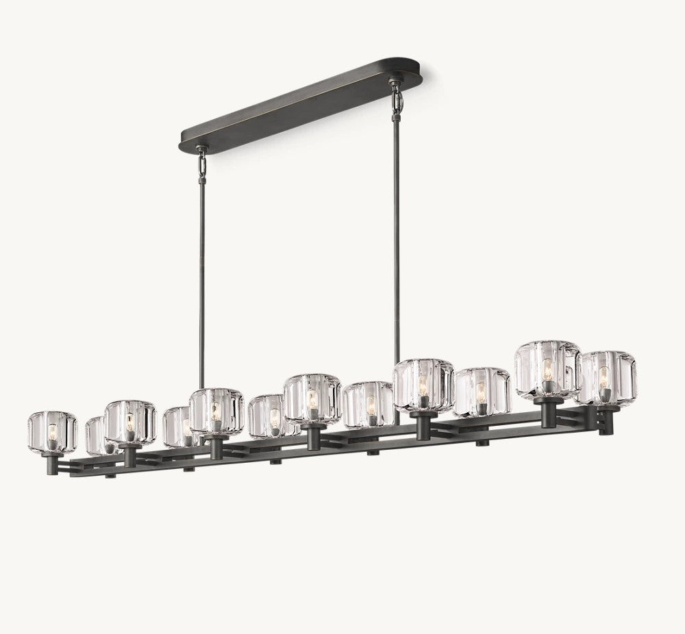 Delmare Double Linear Chandelier 72“
