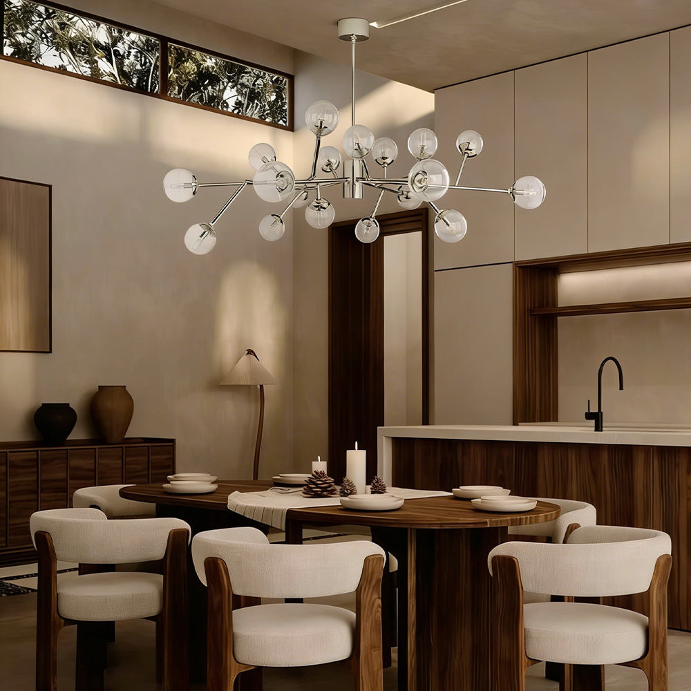 Dinah Glass Medium Chandelier