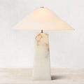 Evoke Alabaster Table Lamp – Pyramid Shade