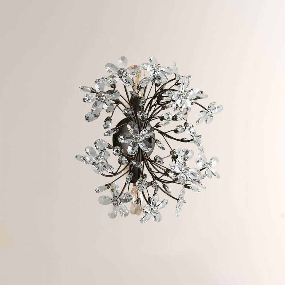 Fiora Crystal Blossom Wall Sconce