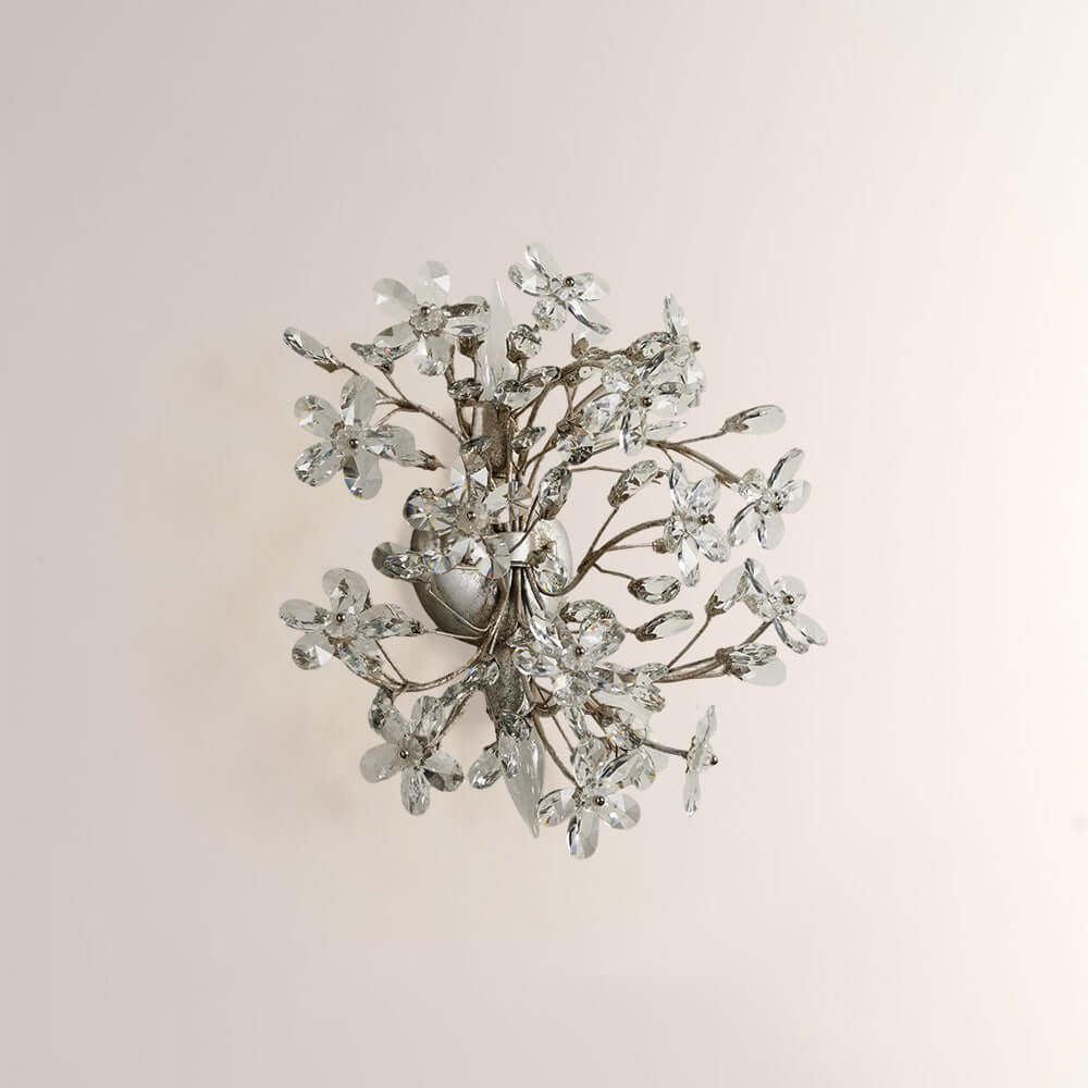 Fiora Crystal Blossom Wall Sconce