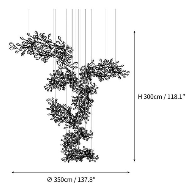 Gingko Combination Chandelier