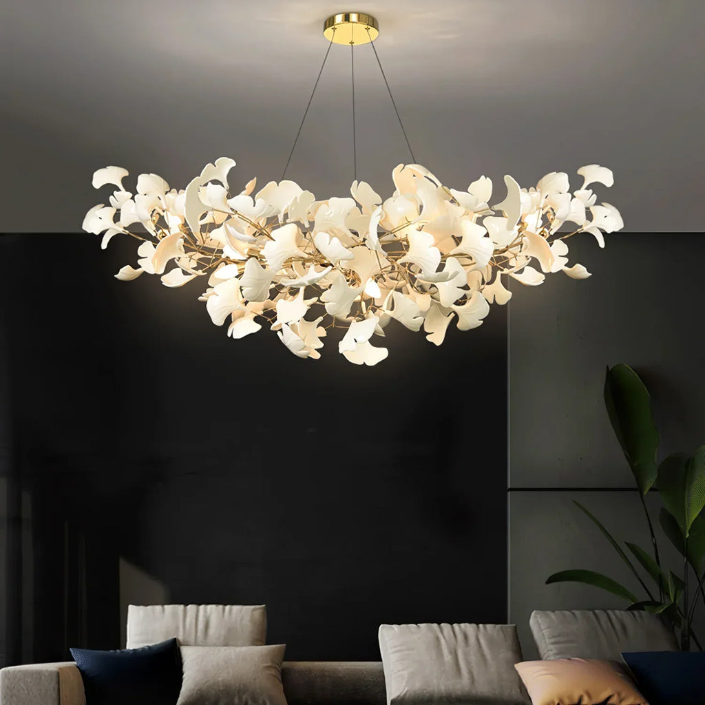 Ceramic Gingko Chandelier B