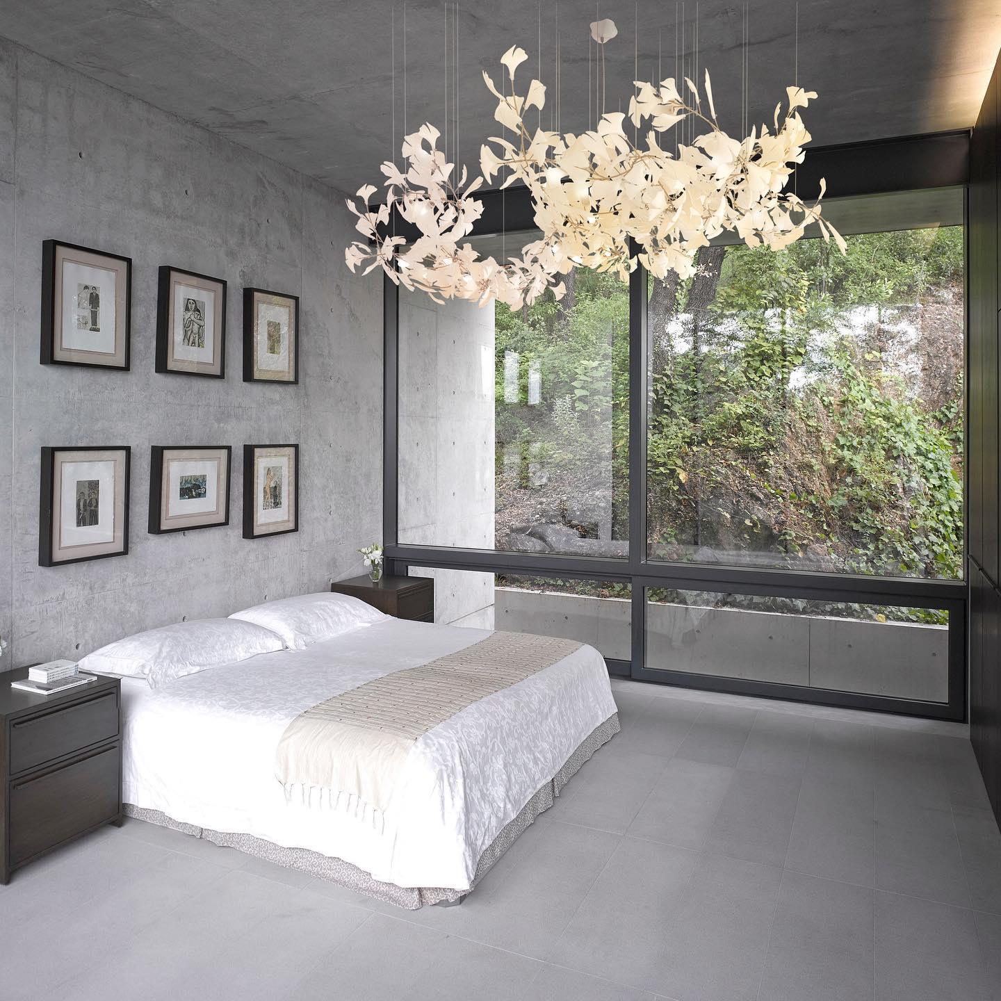Vitelboost Leaves Combination Gingko Ceramics Chandelier