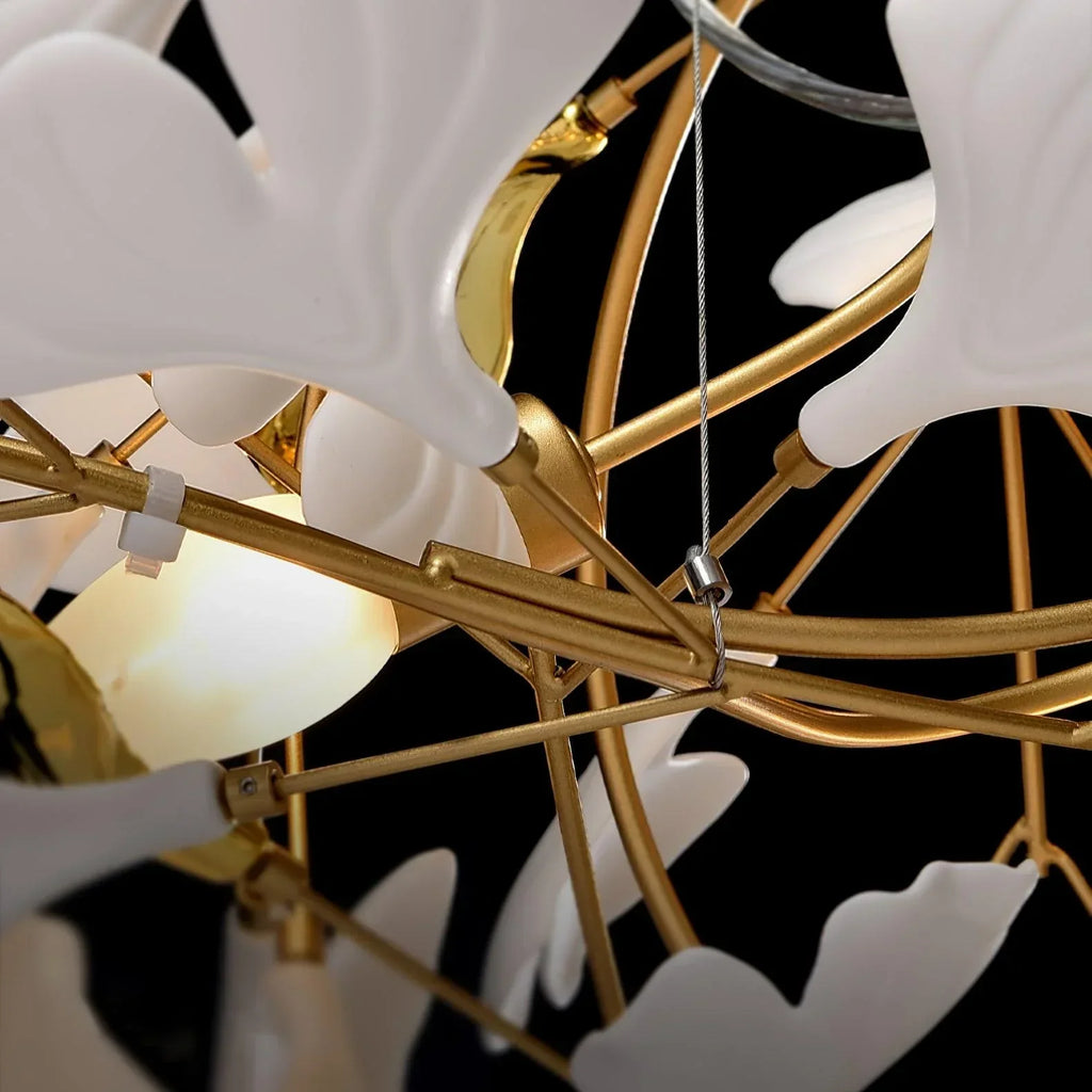 Ceramic Gingko Chandelier B