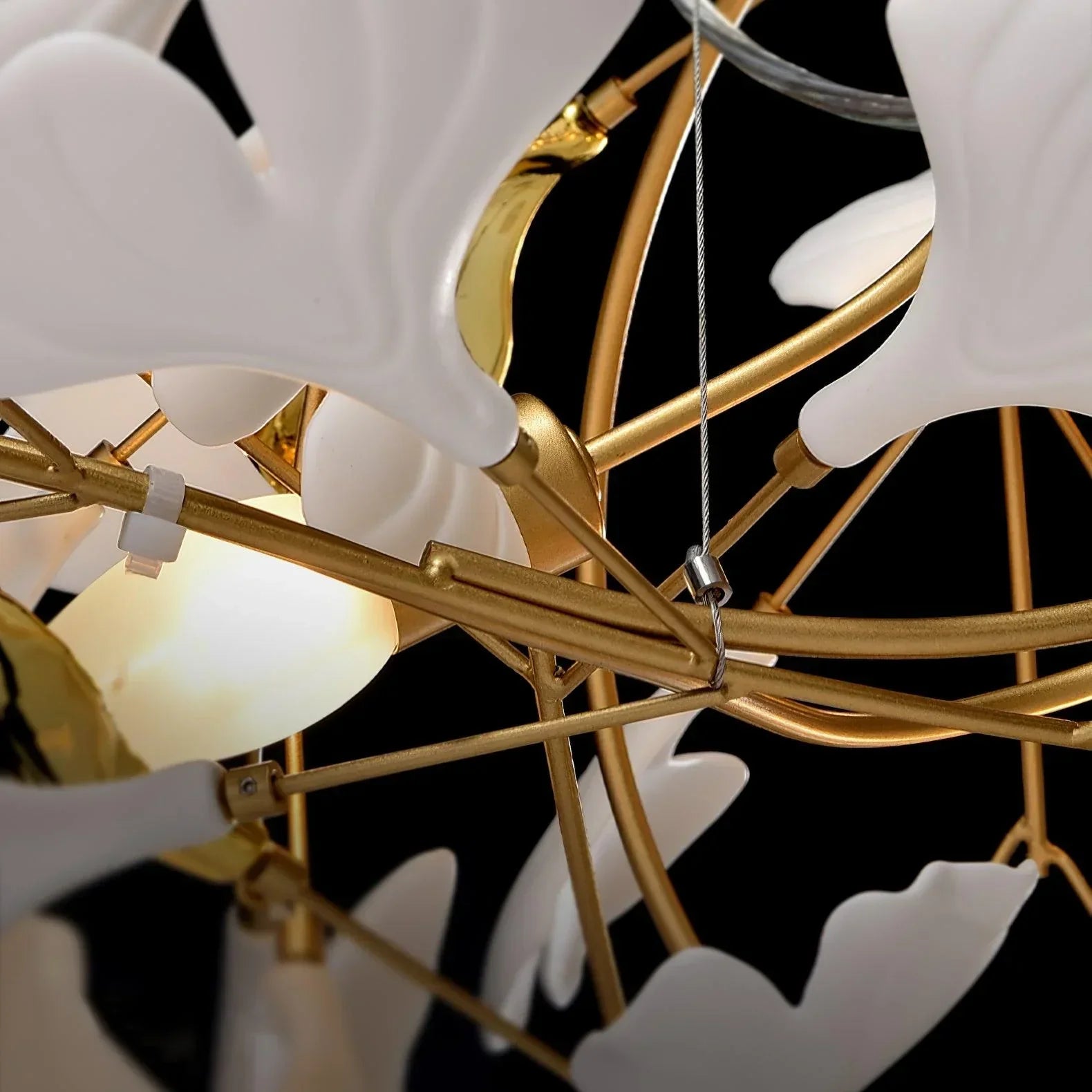 Ceramic Gingko Chandelier B