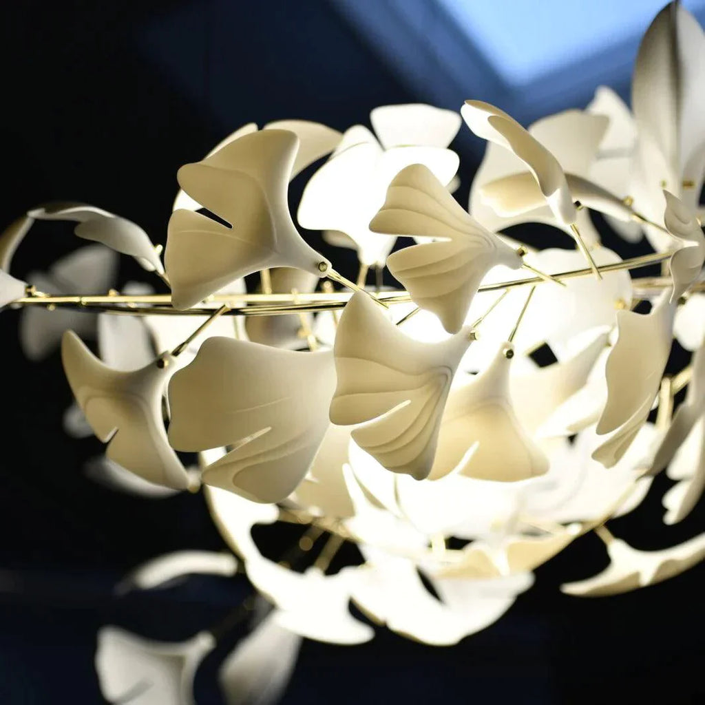 Ceramic Gingko Chandelier B