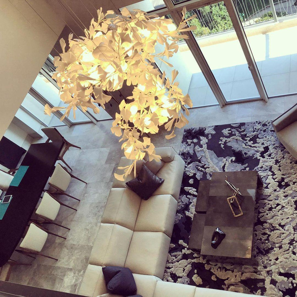 Ceramic Gingko Chandelier B