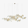 Vitelboost Leaves Combination Gingko Ceramics Chandelier