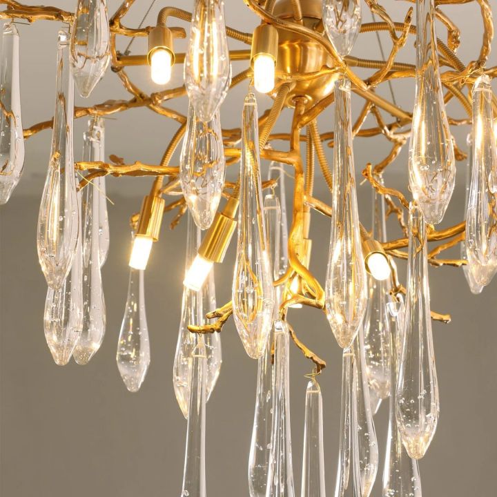Icicle Crystal Luxury Branch Chandelier