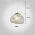 Industrial Metal Glass Bubble Irregular Oval Staircase Chandeliers