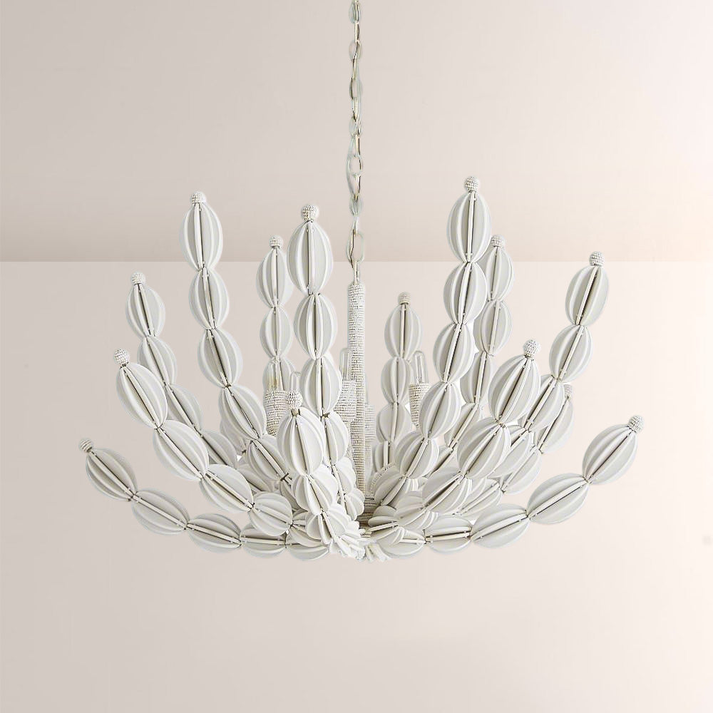 Ira Round Wood Chandelier