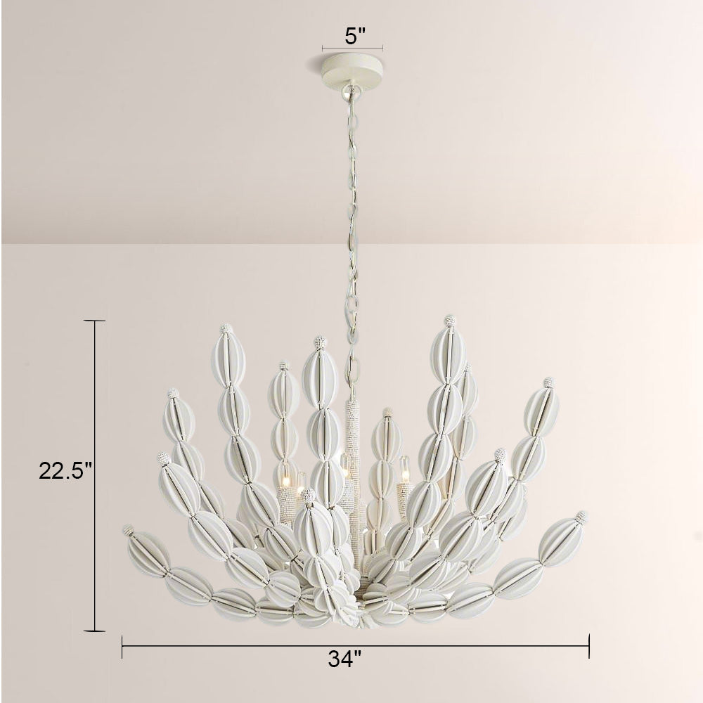 Ira Round Wood Chandelier