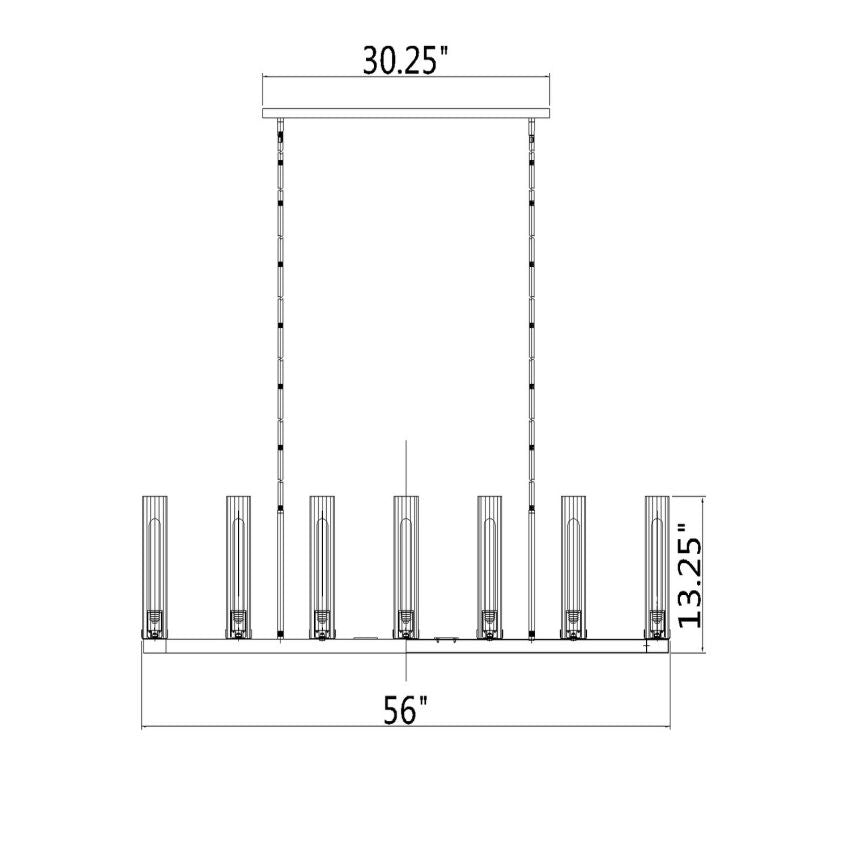 Jomei Rectangular Chandelier