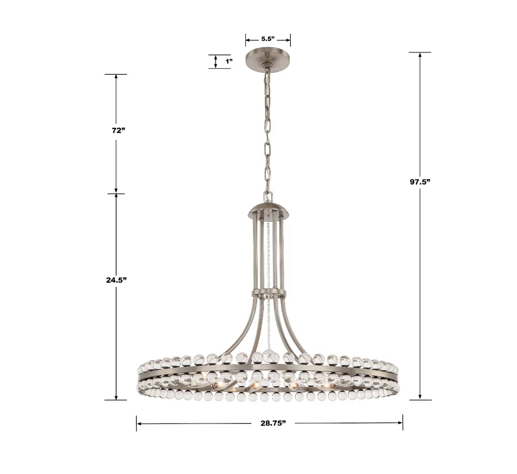 Latin 12 Light Chandelier