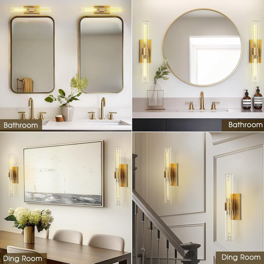 Lavelle Brass Linear Sconce