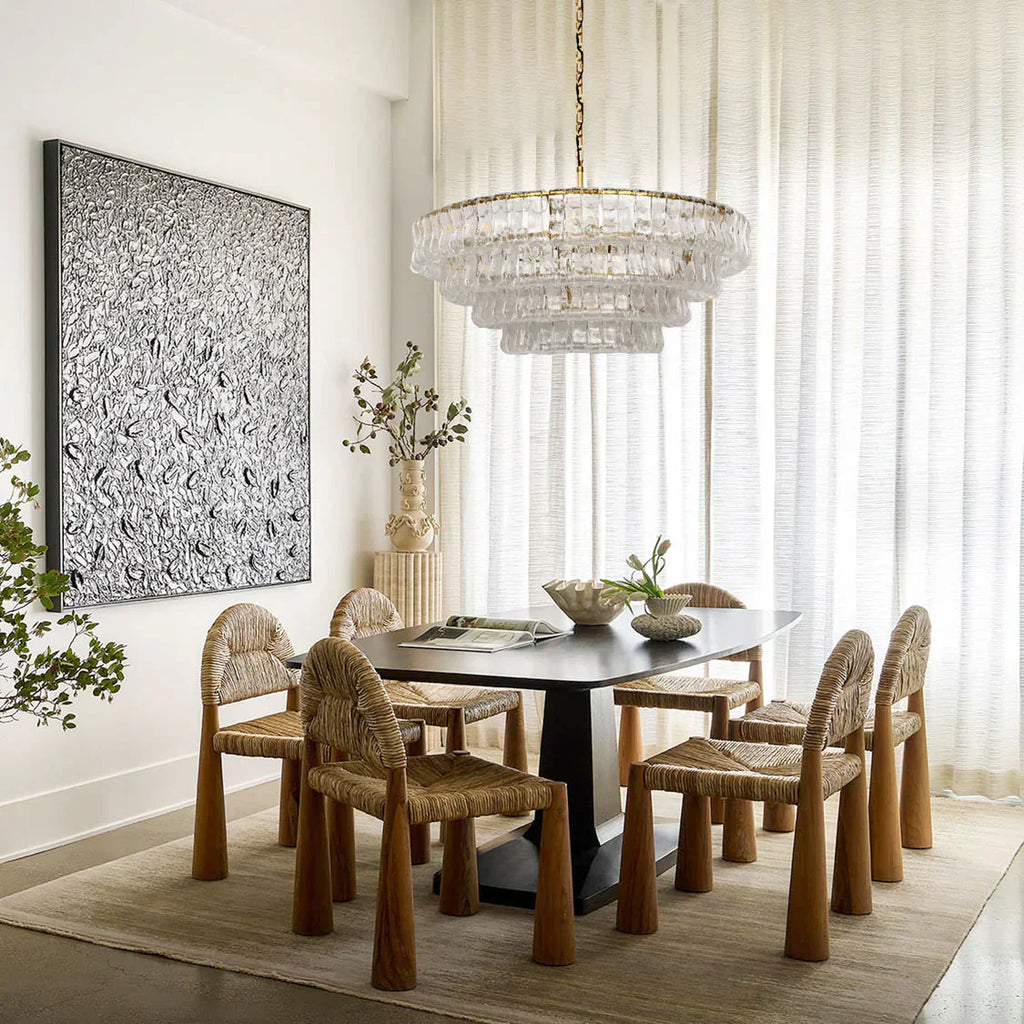 Ghiaccia Glass Round Chandelier