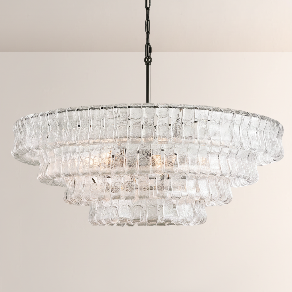 Ghiaccia Glass Round Chandelier