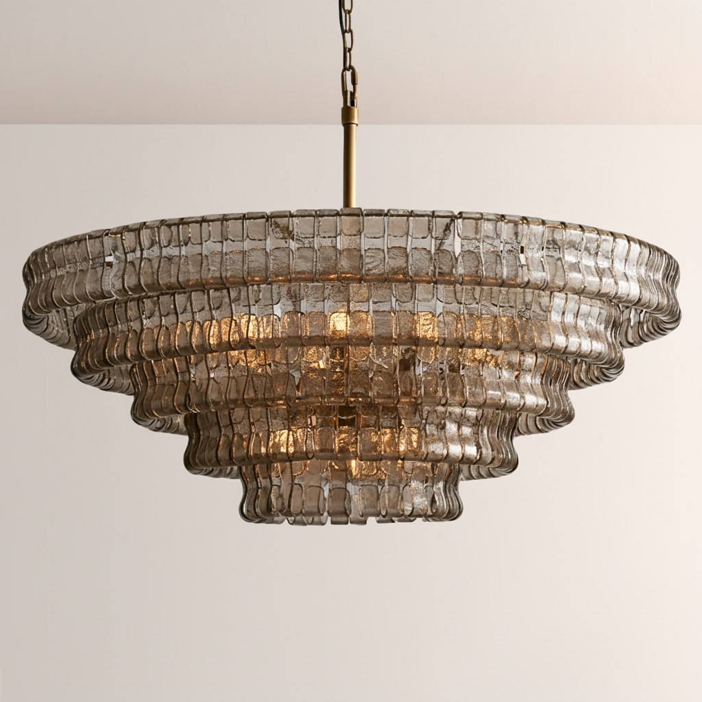 Ghiaccia Glass Round Chandelier