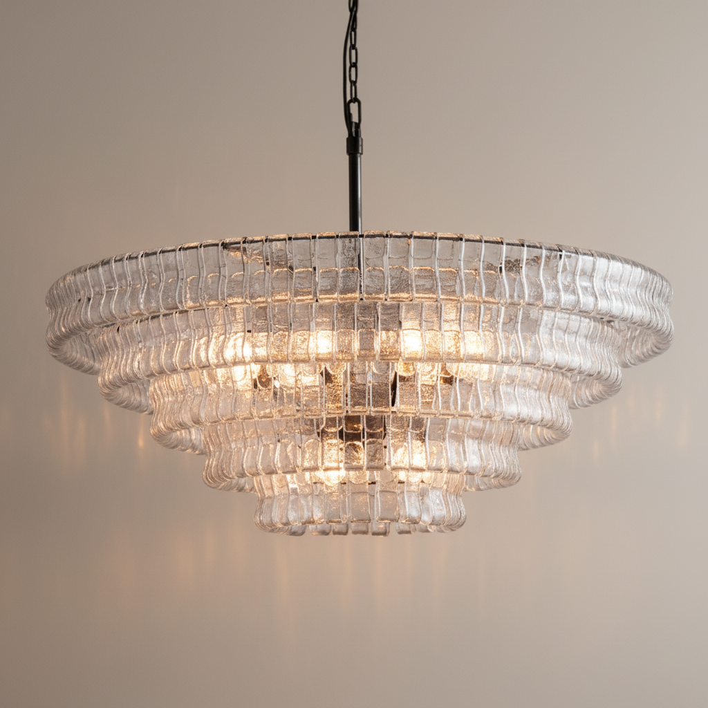 Ghiaccia Glass Round Chandelier