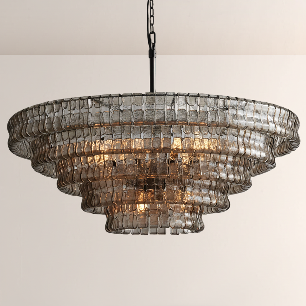Ghiaccia Glass Round Chandelier