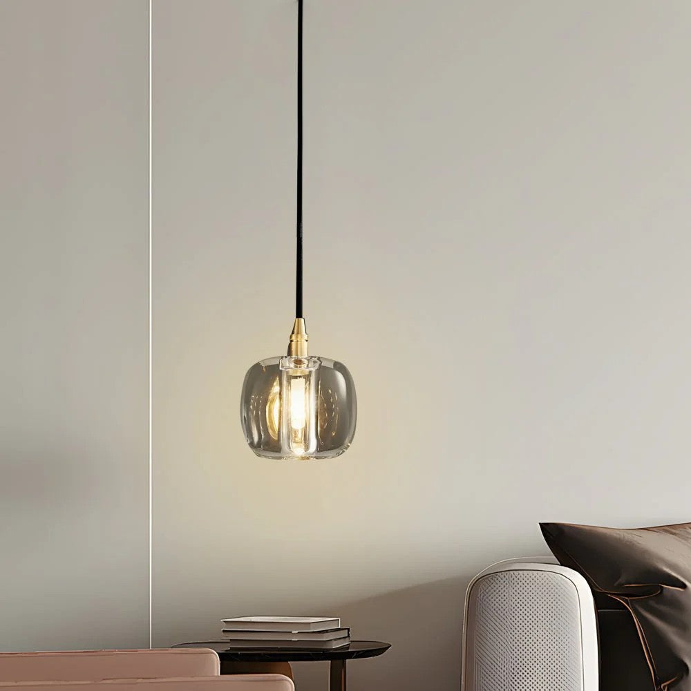 Long Spiral Cubes Crystal Chandelier for Staircase