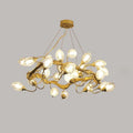 Lotus Brass Branch Chandelier