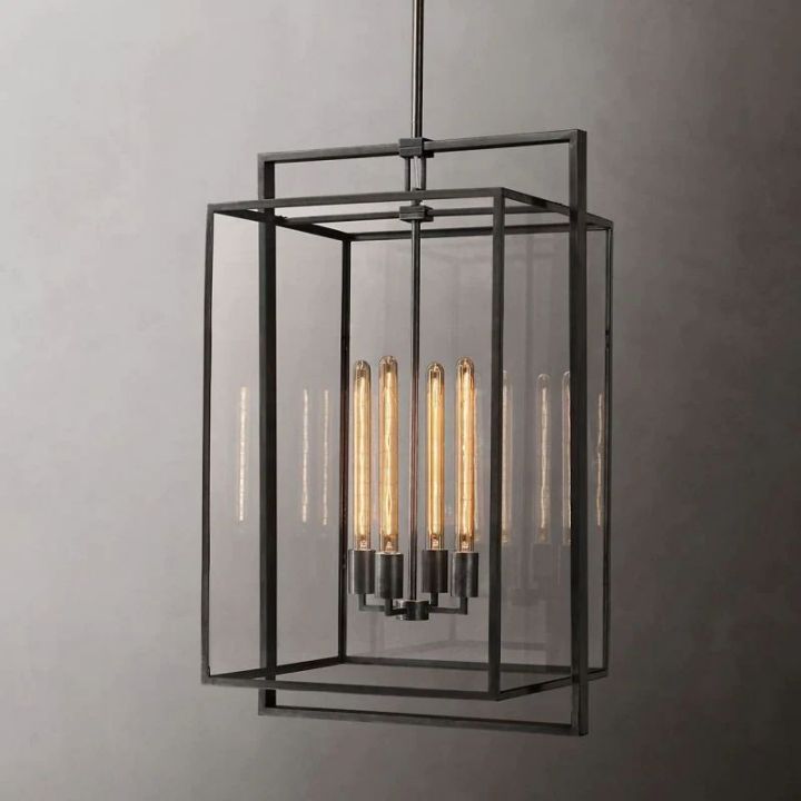 Lykke Glass Lantern Modern Pendant