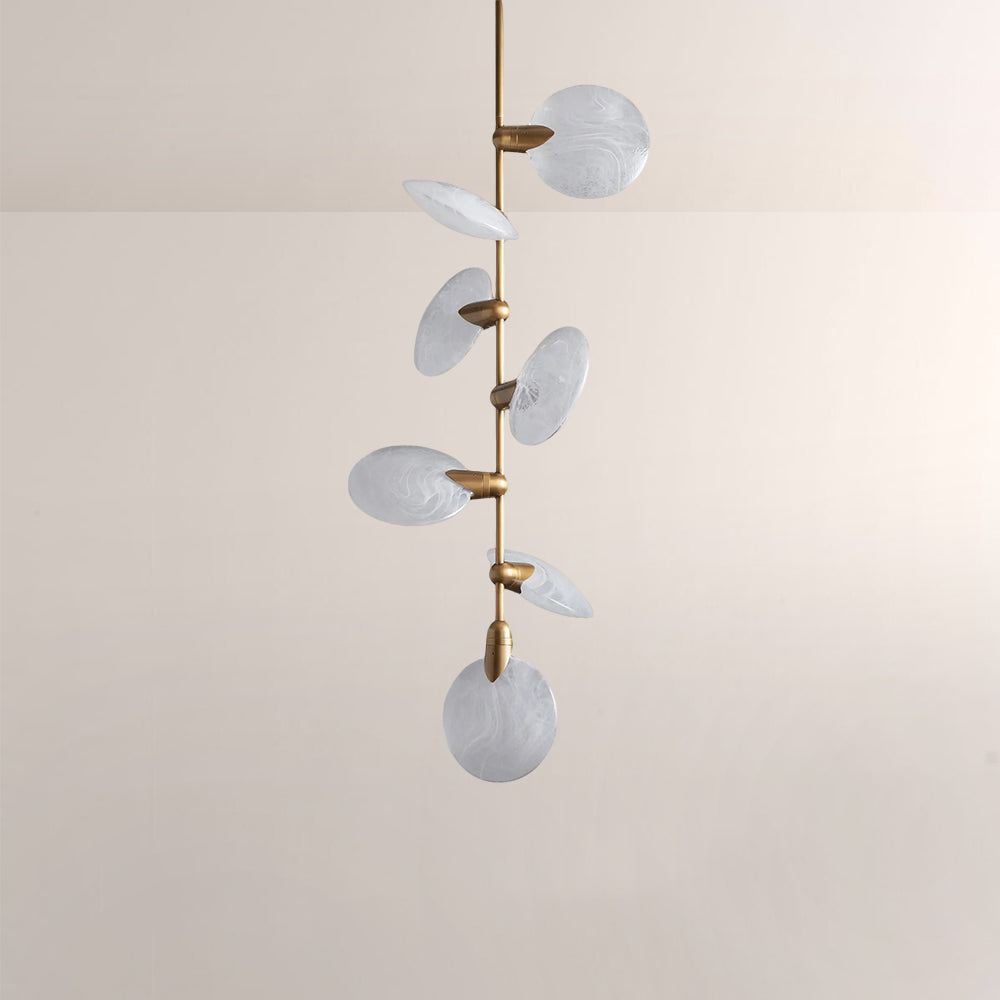 Lylo Nautilus Glass Disc Pendant