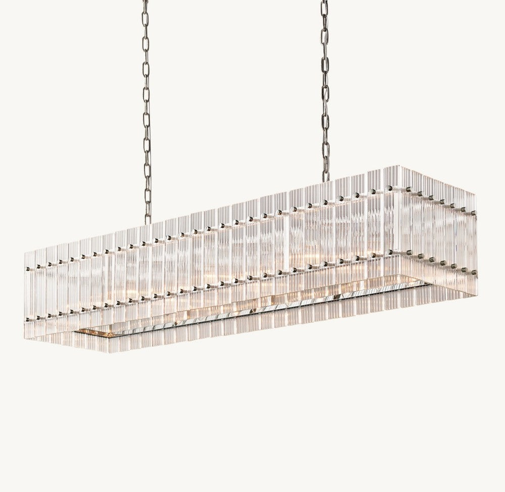 Marquis Rectangular Chandelier 54"