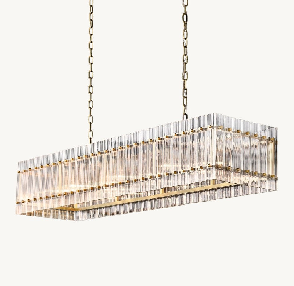 Marquis Rectangular Chandelier 54"