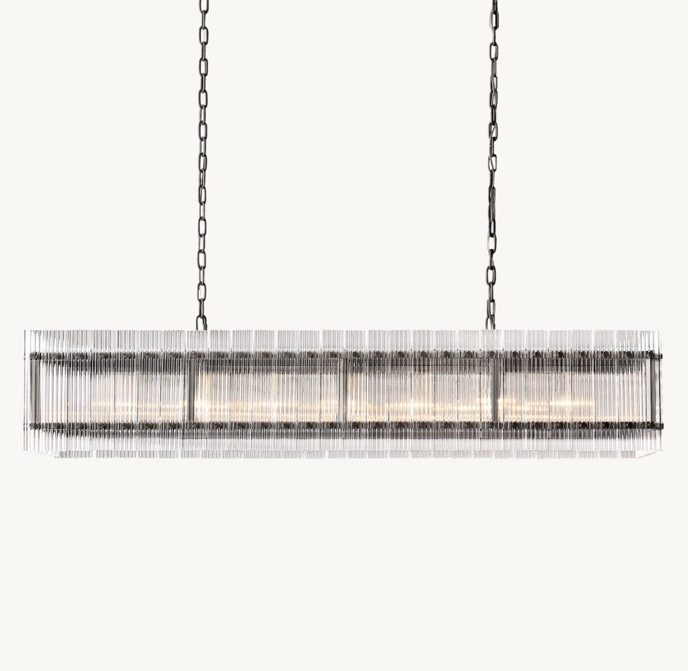 Marquis Rectangular Chandelier 54"