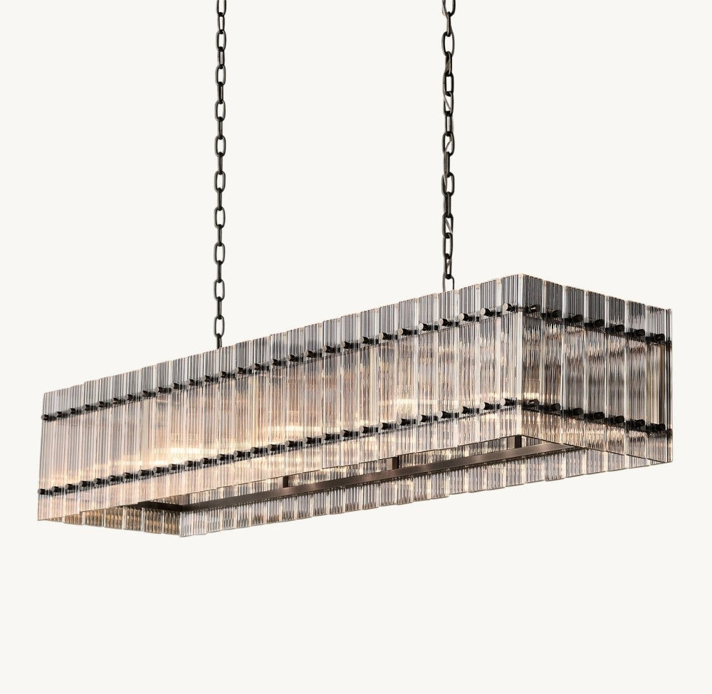Marquis Rectangular Chandelier 54"