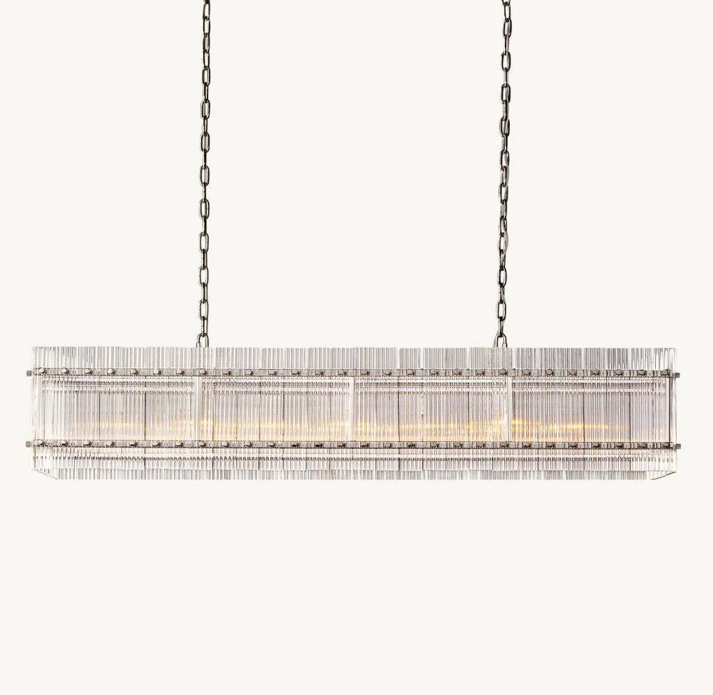Marquis Rectangular Chandelier 54"